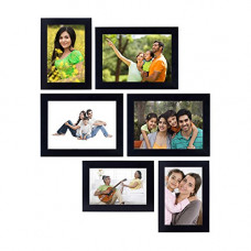 Deals, Discounts & Offers on  - Amazon Brand - Solimo Collage Photo Frames (Set of 6, Wall Hanging),Black