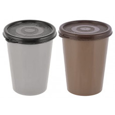 Deals, Discounts & Offers on  - Fun Homes Plastic Glass/Tumbler with Lid, 300ml- Set of 2 (Grey & Brown)-HS43FUNH25677