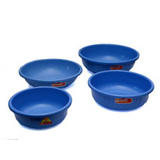 Deals, Discounts & Offers on  - Bharat Sales Plastic Virgin Plastic Unbreakable Ghamela (multicolour)- Pack of 4