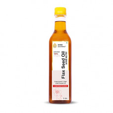 Deals, Discounts & Offers on Lubricants & Oils - SHREE AASHIRWAD 100% Pure Cold Pressed Flax Seed Oil (Alsi Ka Tel) - 1 Litre