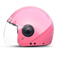 Deals, Discounts & Offers on  - GoMechanic- Instinct Series- Delta, Open Face Helmet with Clear Visor Motorbike Helmet, Lightweight ABS Helmet For Women- (Medium-580MM)