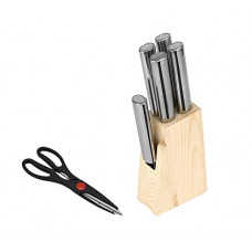 Deals, Discounts & Offers on  - TEX-RO Stainless Steel Kitchen Knife Set with Wooden Block Knife Set
