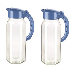 Deals, Discounts & Offers on  - SignoraWare Radiant Glass Water Jug, 1.5 Litre, Set of 2,Multicolour