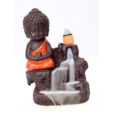 Deals, Discounts & Offers on  - Decora Craft Resin Buddha Backflow Smoke Fountain With Scented Cone Incense, Standard, Red.