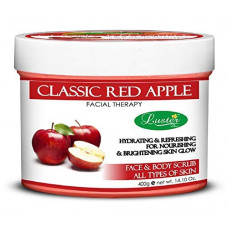 Deals, Discounts & Offers on Beauty Care - Luster Classic Red Apple Face & Body Cream Scrub | High Potency Apple Extract | Face Scrub For Women & Men | Face Scrub For Tan Removal | All Skin Type (Paraben & Sulfate Free) - 400g