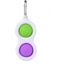 Deals, Discounts & Offers on  - Babique Dimple Mini Keychain Pop its Fidget Toys Silicone Stress Relief Rainbow Toys Gifts For Girls Boys Kids Adults