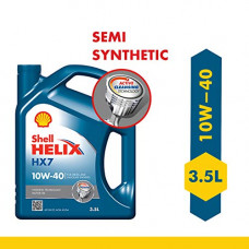 Deals, Discounts & Offers on Lubricants & Oils - Shell Helix HX7 10W-40 API SN Semi Synthetic Engine Oil For Petrol, Diesel & CNG Cars (3.5 L)