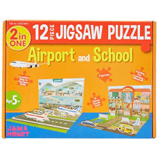Deals, Discounts & Offers on  - Amazon Brand - Jam & Honey Airport and School Puzzle (20 Pieces)