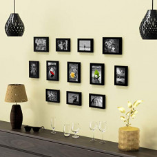 Deals, Discounts & Offers on  - Random New Synthetic Collage Set of 12 Black Photo Frames (4 x 6 Inch - 7 & 5 X 7 inch - 5)