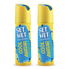 Deals, Discounts & Offers on Beauty Care - Set Wet Cool Avatar Deodorant & Body Spray Perfume For Men, 150 ml (Pack of 2)