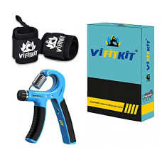 Deals, Discounts & Offers on  - VIFITKIT Adjustable Hand gripper For gym and home workout exercise For Hand strength with free Pair of Wrist wrap (Assorted color)