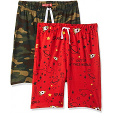 Deals, Discounts & Offers on  - [Size 3- 4Y] Cloth Theory Boy's Regular fit Cotton Shorts (Pack of 2)