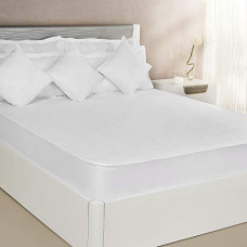 Deals, Discounts & Offers on  - Amazon Brand - Solimo Water Resistant Anti-Bacterial Mattress Protector, White, King, 78x72 inch (198 x 183 cm)