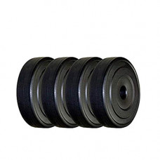 Deals, Discounts & Offers on  - Protoner PVC Spare Weight Lifting Plates (Black, 8 kgs) Pair of 4