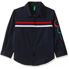 Deals, Discounts & Offers on Baby Care - [Size 9- 12M] United Colors of Benetton Baby Boys' Plain Regular Fit Shirt