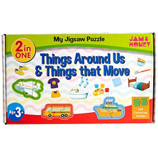 Deals, Discounts & Offers on  - Amazon Brand - Jam & Honey Things Around Us & Things That Move Puzzle