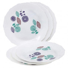 Deals, Discounts & Offers on  - SIMPARTE Plastic Breakfast Plates - Set of 6, White