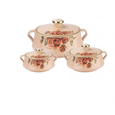 Deals, Discounts & Offers on Cookware - Nayasa Plastic & Stainless Steel Lorenzo Casserole (500, 1000 and 1500, Beige) - Set of 3, (Lorenzo_3)