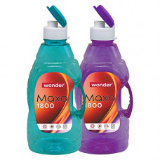 Deals, Discounts & Offers on  - Wonder Plastic Prime Maxo 1800 Fridge Bottle Set, 2 Pc Set 1800 Ml, Purple Blue Color, Made In India