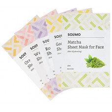 Deals, Discounts & Offers on Beauty Care - Amazon Brand - Solimo Face Sheet Mask, Pack of 5 (Gooseberry, Matcha, Orange, Watermelon, Rosemary)