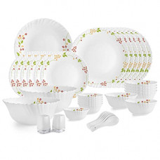 Deals, Discounts & Offers on  - Cello Secret Garden Dazzle Series Opalware Dinner Set, 35-Pieces, Service
