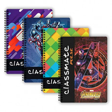Deals, Discounts & Offers on Stationery - Classmate Pulse 1 Subject Notebook - 240mm x 180mm , Soft Cover, 180 Pages, Single Line, Pack of 4