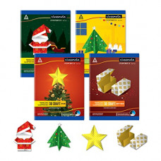 Deals, Discounts & Offers on Stationery - Classmate 3D Craft Notebooks - Unruled,172 Pages, 240mm X 180mm, Pack of 4, Multicolor (2001304)