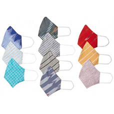 Deals, Discounts & Offers on  - Aalia Women's Cotton Reusable Face Mask (Pack of 8) (MASK10_Assorted_One Size)