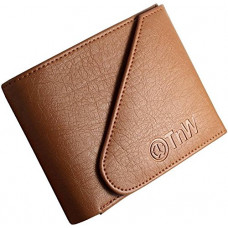 Deals, Discounts & Offers on Bags, Wallets & Belts - TnW Men's Artificial Leather Designer Wallet with Flap Closure Tan