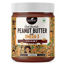 Deals, Discounts & Offers on  - Neuherbs Dark Chocolate Peanut Butter Creamy with the Power of Omega-3, Gluten free, Non-GMO | 19g Protein - 400 G (Chocolate Flavour)