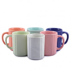 Deals, Discounts & Offers on  - Anwaliya Army Series Ceramic Coffee Mugs, 260 ml, Set of 6, Multi Square