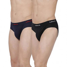 Deals, Discounts & Offers on Men - Levis Mens 100% Cotton Solid Classic Briefs Snug Fit (Pack of 2)