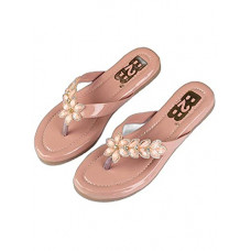 Deals, Discounts & Offers on  - [Size 7] Walktrendy Womens Synthetic Peach Open Toe Flats - 7 UK (Wtwf365_Peach_40)