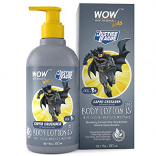 Deals, Discounts & Offers on Beauty Care - WOW Skin Science Kids Body Lotion - SPF 15 - Caped Crusader Batman Edition - No Parabens, Color, Mineral Oil, Silicones & PEG - 300mL
