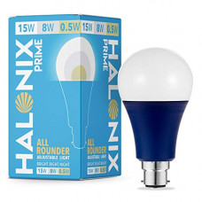 Deals, Discounts & Offers on  - HALONIX All Rounder Base B22 15W,8W,0.5W Multi Wattage Led Bulb (Pack of 1, White & Yellow)