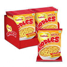 Deals and Offers on  - Saffola Oodles, Instant Noodles, Ring Shape, Yummy Masala Flavour, No Maida, Whole Grain Oats, 12 x 46g Pouch Deals, Discounts & Offers on  - Saffola Oodles, Instant Noodles, Ring Shape, Yummy Masala Flavour, No Maida, Whole Grain Oats, 12 x 46g Pouch