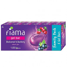 Deals, Discounts & Offers on Beauty Care - Fiama Gel Bar Blackcurrant and Bearberry, with skin conditioners For moisturized skin 125g soap (Pack of 6)