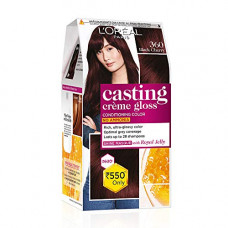 Deals, Discounts & Offers on Beauty Care - L'Oreal Paris Casting Creme Gloss, Black Cherry 360, 87.5g+72ml