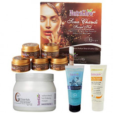 Deals, Discounts & Offers on Beauty Care - NutriGlow Combo of 4 Sona Chandi Facial Kit (260gm)|Diamond Face Wash (65ml)|De Tan Scrub (65ml)|Hair Spa (500gm) Skin Lightning|Anti Tan|Mouisture Lock