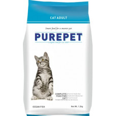 Deals, Discounts & Offers on Food and Health - Purepet Ocean Fish Adult Dry Cat Food, 1.2kg