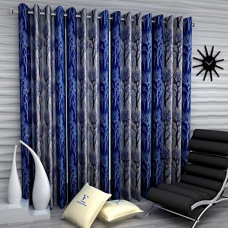 Deals and Offers on  - Fashion String 4 Pieces Door Curtain Set, 7 feet Long ,Blue, Polyester Deals, Discounts & Offers on  - Fashion String 4 Pieces Door Curtain Set, 7 feet Long ,Blue, Polyester