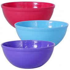 Deals, Discounts & Offers on  - Wonder Sigma 1500 Microwave Safe Multipurpose Plastic Bowl Set,3 pc Bowl 1300 ml, Red Blue Violet Color