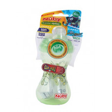 Deals, Discounts & Offers on Baby Care - Nuby Click-It Designer Series Soft Spout Trainer Sipeez 300ml (Green)