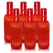 Deals, Discounts & Offers on  - Wonder Plastic Prime Linea Fridge Bottle Set, Red Color, Set of 6 Bottles, 1000 ml, Made in India