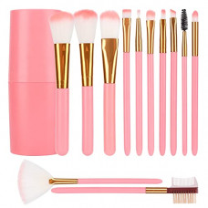Deals, Discounts & Offers on Beauty Care - CALAILIS Makeup Brush,Professional Foundation Brush 12 PCS Makeup Brush Kit For Face Makeup Brush Set(Pink)