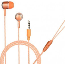 Deals, Discounts & Offers on Headphones - HITAGE HP-315 Earphones Headphones Earplugs Headset High Definition Sound Deep Extra Bass Wired Earphone with in-line Mic Wide Compatibility Tangle Free Cable (Orange)