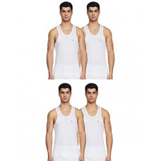 Deals, Discounts & Offers on Men - [Size 80] LUX VENUS Men's Cotton Vest (Pack of 4)