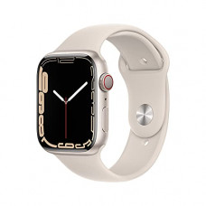 Deals, Discounts & Offers on Mobile Accessories - [For ICICI Card] Apple Watch Series7 (GPS + Cellular, 45mm) - Starlight Aluminium Case with Starlight Sport Band
