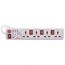 Deals, Discounts & Offers on Home Improvement - ANCHOR 1500W 4 Way Power Strip with Individual Switch (250V, multicolour)