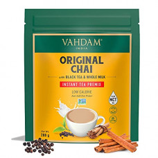 Deals and Offers on  - VAHDAM, INSTANT Tea Premix - Original Chai (200g) | Real Ingredients - Black Tea, Ginger, Black Pepper & Cardamom with Whole Milk Powder | Only 35 Calories Per Serving | 25 Servings Deals, Discounts & Offers on  - VAHDAM, INSTANT Tea Premix - Original Chai (200g) | Real Ingredients - Black Tea, Ginger, Black Pepper & Cardamom with Whole Milk Powder | Only 35 Calories Per Serving | 25 Servings